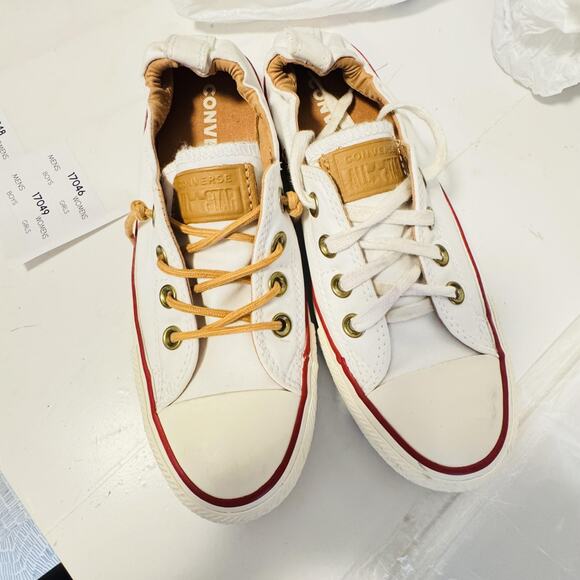 Converse Shoes Womens 7.5 White Chuck Taylor All Star Shoreline Low Top Sneakers - Picture 10 of 13